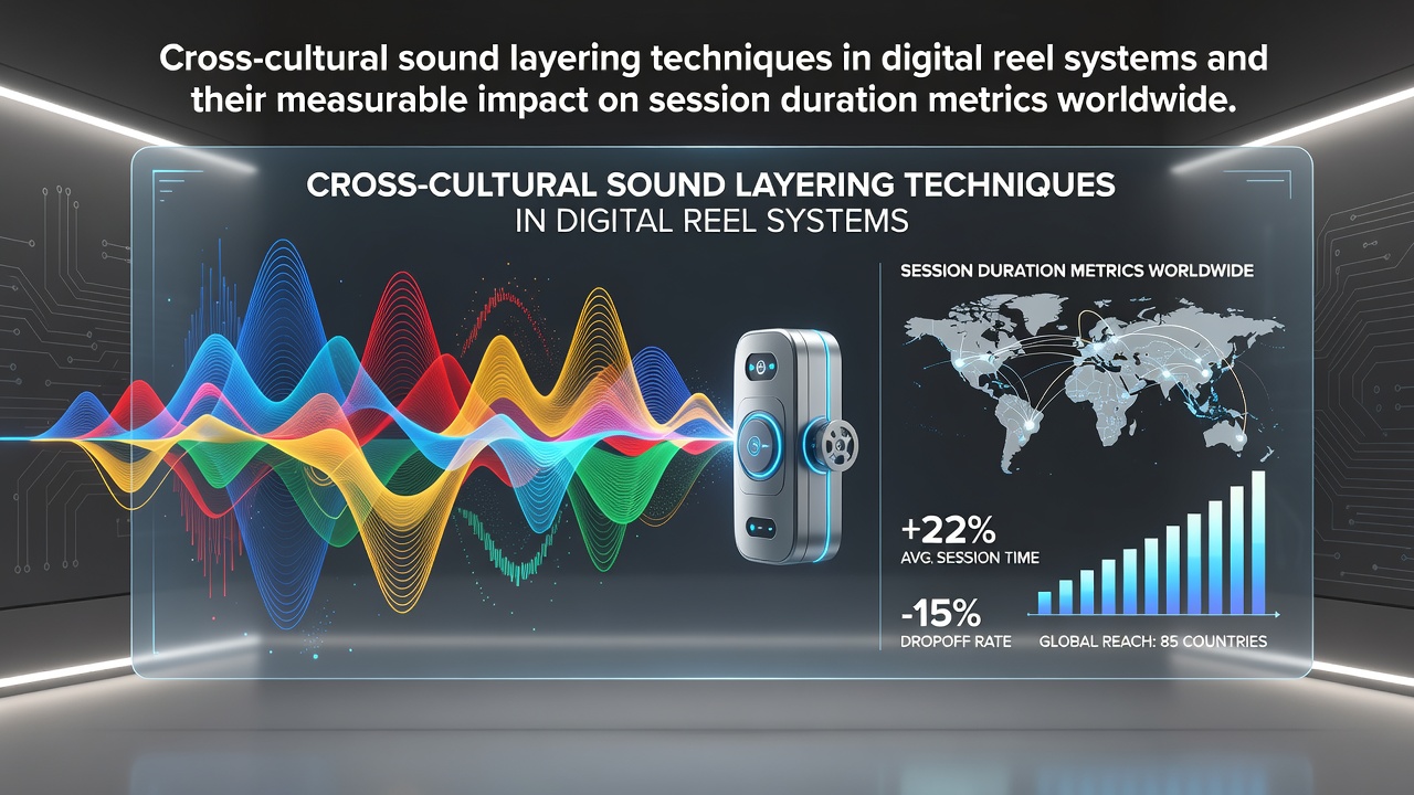 Digital reel system interface displaying layered audio waveforms from multiple cultural traditions during active gameplay